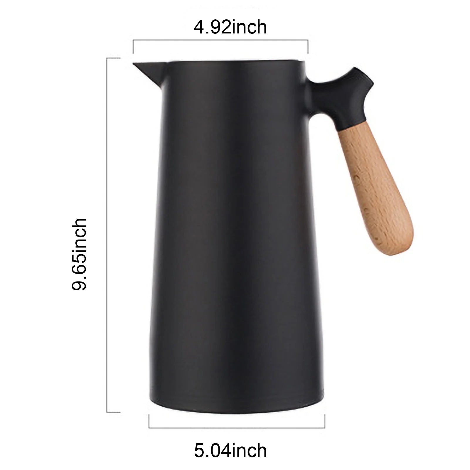 Large Thermal Coffee Carafe Double Walled Glass Liner Insulation Pot L68323
