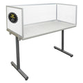 White 24" X 24" Polycarbonate Privacy Screen with Aluminum Bracket G571