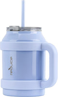 50 oz Stainless Steel Mug Tumbler with Handle and Straw A6381