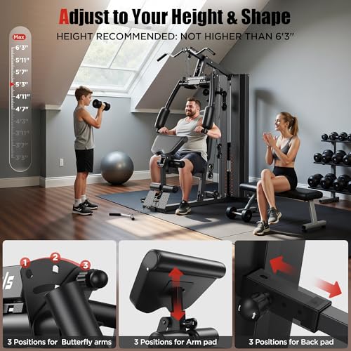 154LBS Weight Stack Multi Home Gym Station V55314