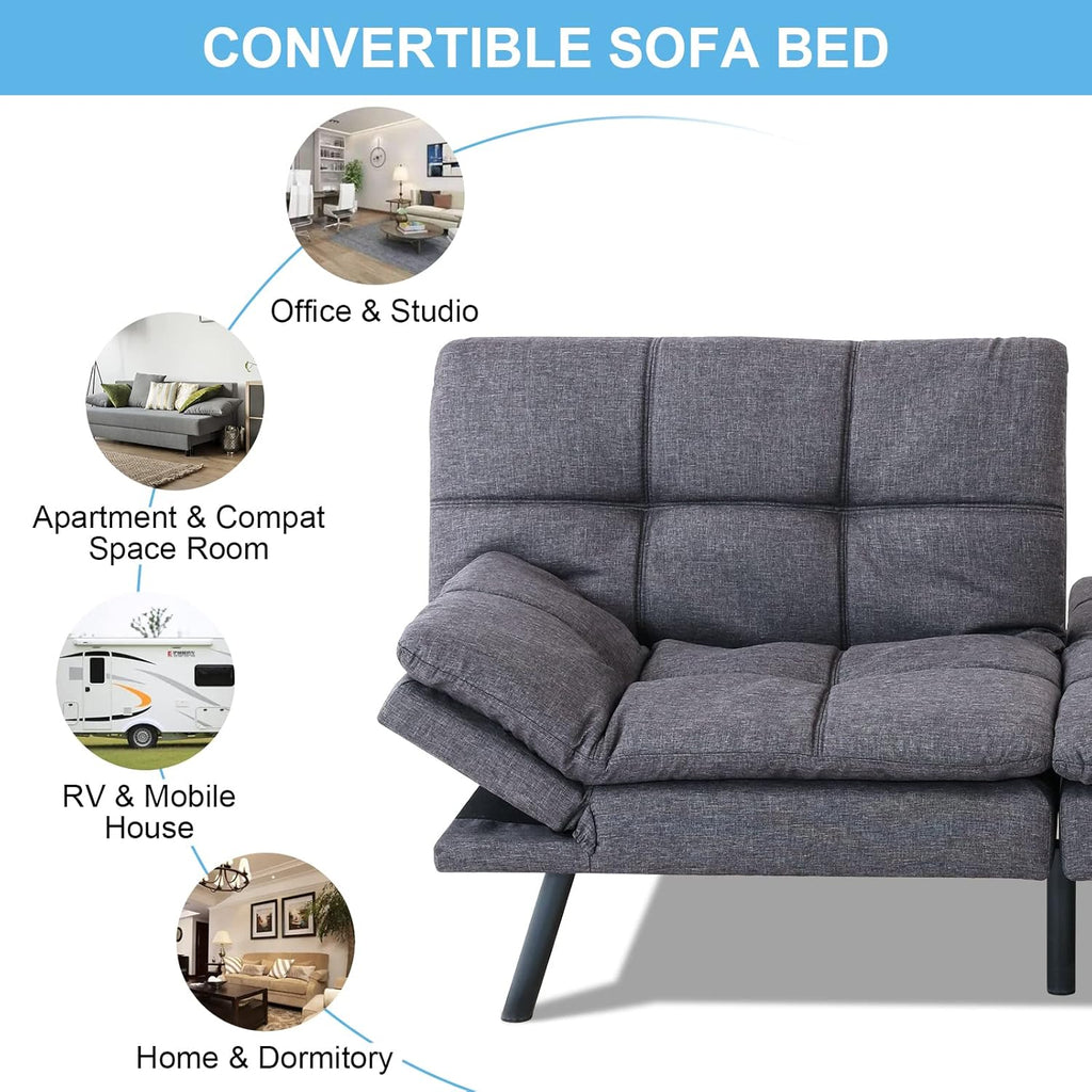Grey Memory Foam Sleeper Sofa N860432