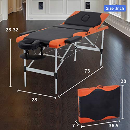 Portable 28 inch Wide Adjustable Folding Massage Table with Non-Woven Bag I8523