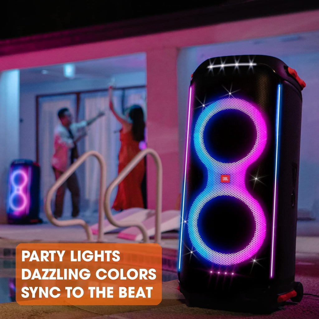 800W Wireless Bluetooth Splashproof Party Speaker with Lights H21237