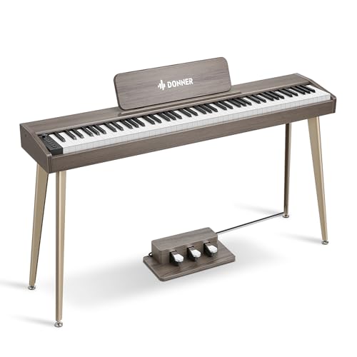 Black 88 Key Digital Piano with Graded Hammer Weighted Keyboard M9980