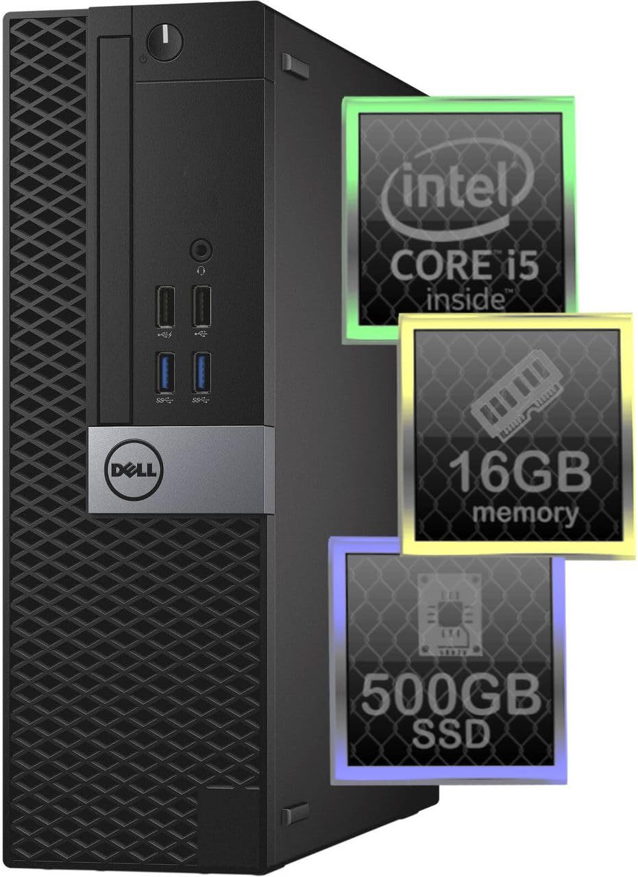 Desktop Computer Intel i5 16GB DDR3 RAM 500GB SSD Windows 10 Professional V7944