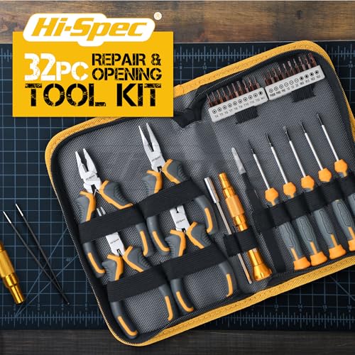 32pc Electronics Repair Tool Kit Set with Precision Small Screwdrivers K482