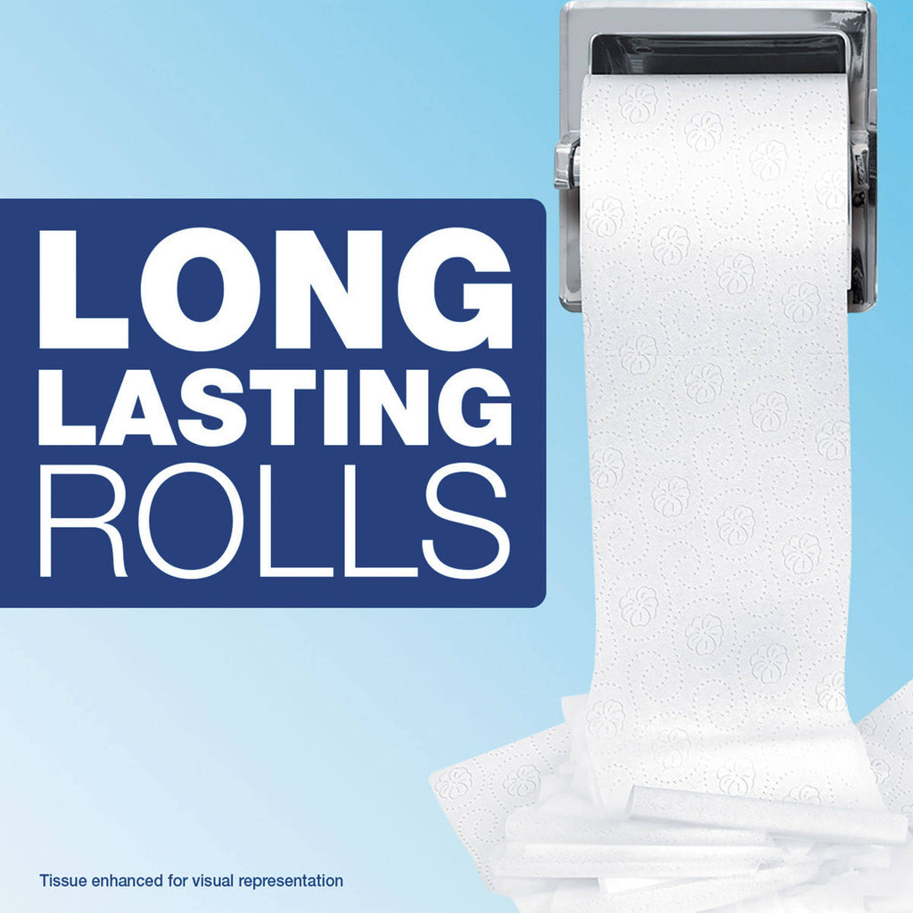 2-Ply White Bathroom Tissue, 450 Sheets/Roll, 75/Carton W328