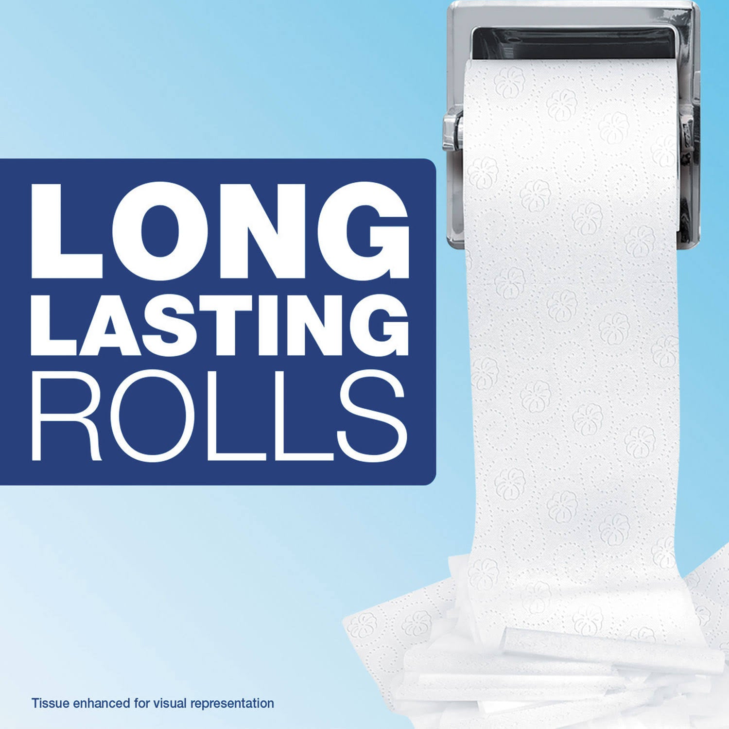 2-Ply White Bathroom Tissue, 450 Sheets/Roll, 75/Carton W328