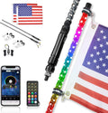 2pcs 3ft LED Whip Lights with Bluetooth U6795
