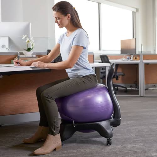 Blue Ergonomic Balance Ball Chair E20747