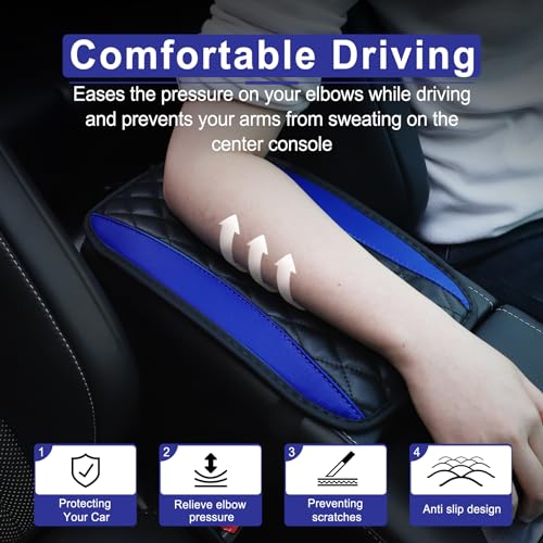 Black PU Leather Car Armrest Cover N752181