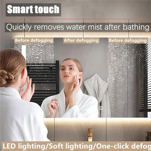 44" Freestanding Bathroom Vanity with Sink and LED Mirror P5850