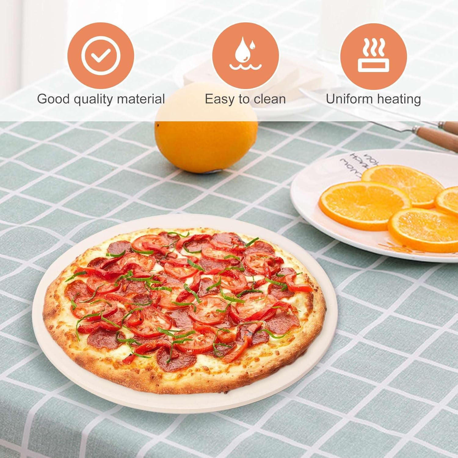 12 Inch Ceramic Pizza Stone U294