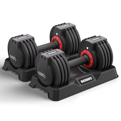Adjustable Dumbbell 25LB Single Dumbbell Weight with Non-Slip Handle R843054