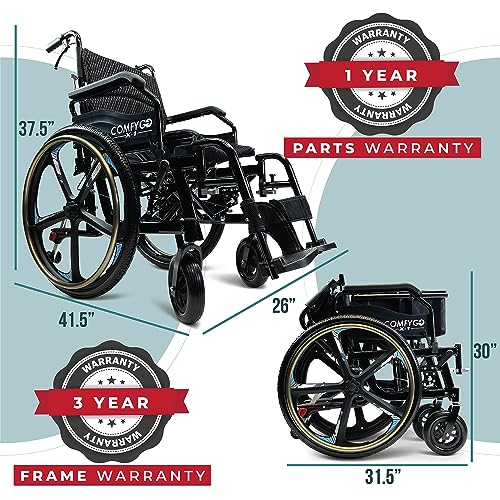 Black 17.5" Seat Width Self Propelled Wheelchair K894896