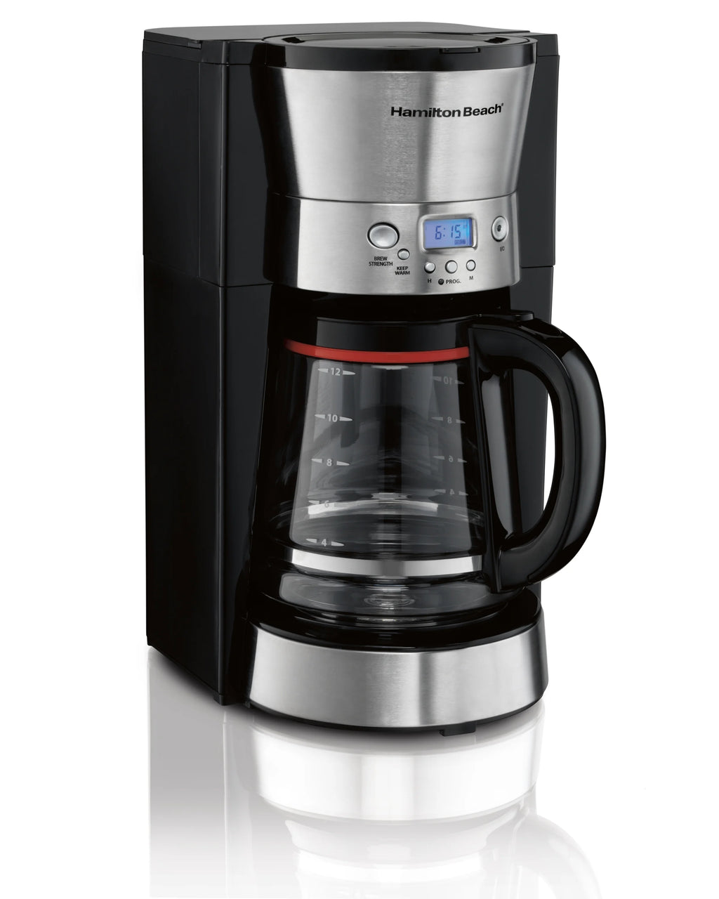 12 Cups Black Programmable Coffee Maker Q391