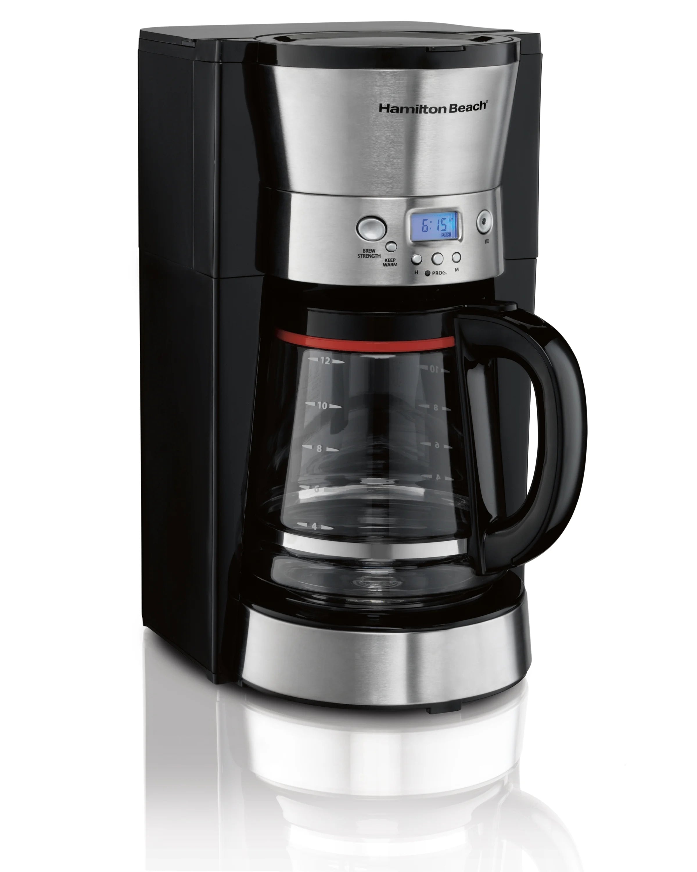 12 Cups Black Programmable Coffee Maker Q391