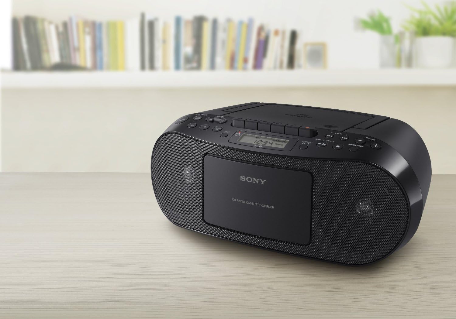 Portable CD Cassette AM/FM Radio Boombox W36068