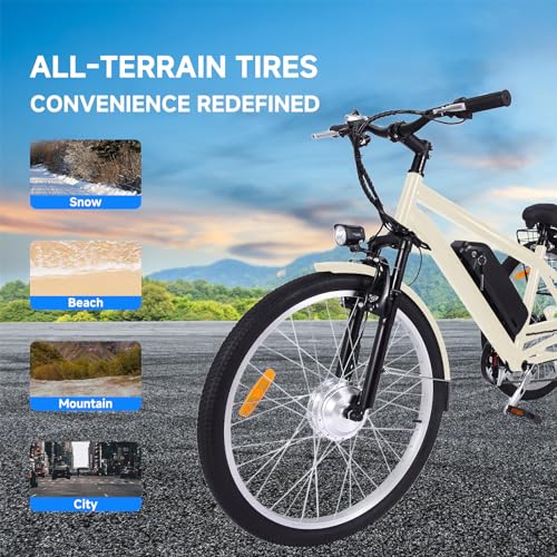 24"&26" 3 Wheel Mountain Electric Bicycle with Basket E533044
