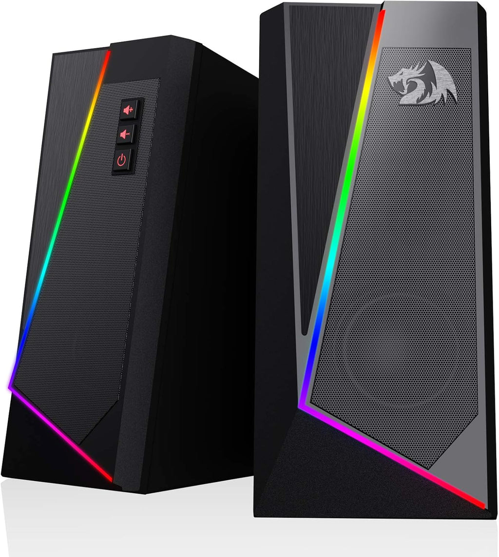 RGB Desktop Speakers, 2.0 Channel Stereo Speaker, Pack of 2 E526
