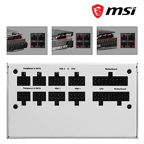 White 850W Full Modular ATX Power Supply T717