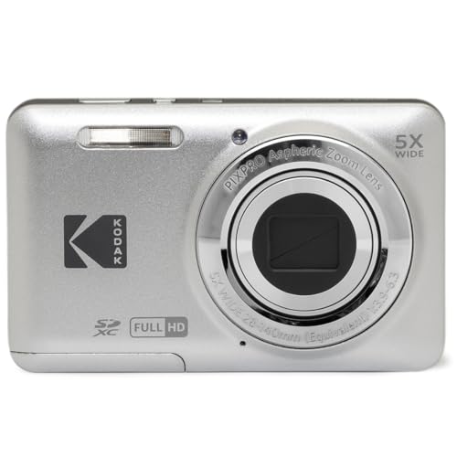 16MP Digital Camera 5X Optical Zoom 28mm Wide Angle 1080P Full HD Video 2.7" LCD (Blue) S128