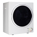 Portable 850W 1.6cu ft Front Load Electric Clothes Dryer with Stainless Steel Tub, White D297