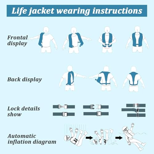 150N Automatic Inflatable Life Jacket with CO2 Inflation H73924