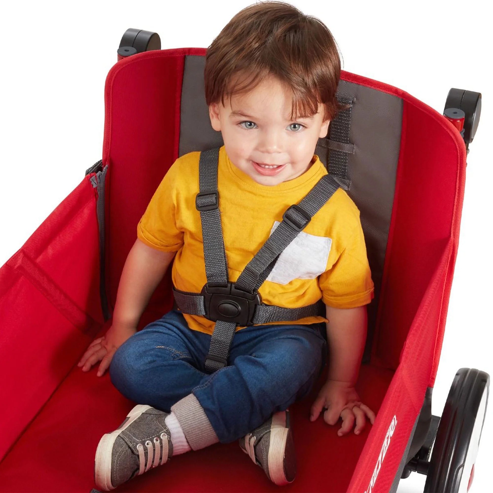 Red/Black Convertible Stroll N Wagon with Pull & Push Handle J212790