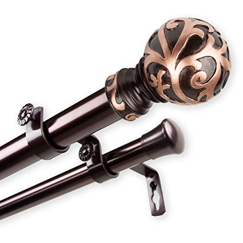 1" Gold Double Curtain Rod M21356