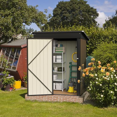 5 x 3 FT Waterproof Metal Garden Storage Shed W920