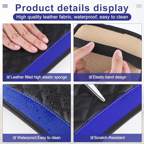 Black PU Leather Car Armrest Cover N752181