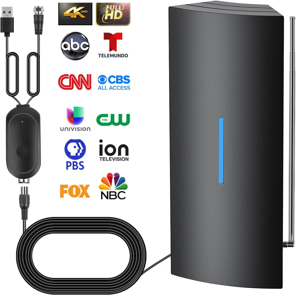 Antenna for Smart TV with Adjustable Amplifier and 36ft Coax Cable B161