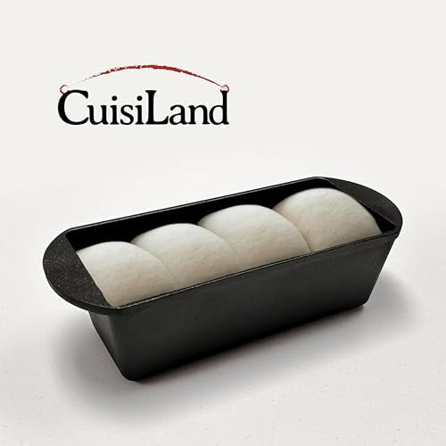 Rectangular Cast Iron Bread Loaf Pan with Lid H33328