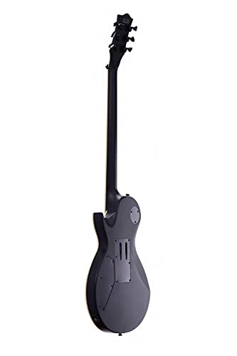 Satin Black Solid Body Electric Guitar with Floyd Rose Tremolo B317