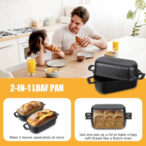 Cast Iron Loaf Pan with Lid W9585