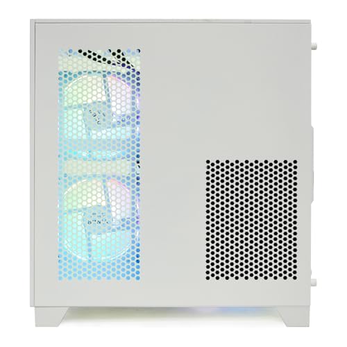 White Gaming PC Desktop with Ryzen 5 5500, GeForce RTX 3050 6GB, 16GB DDR4, 1TB NVME SSD E7660