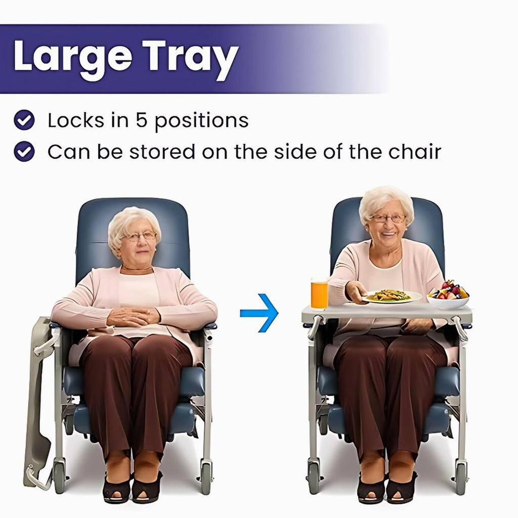 Reclining Geri Chair, 3 Positions, 500 Lbs Weight Capacity H843