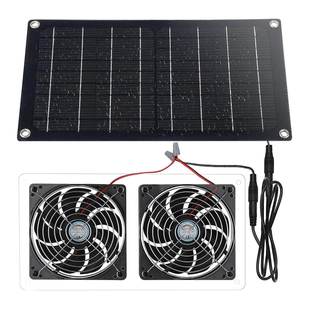 Waterproof Solar Exhaust Fan Extractor Ventilation Portable T949664