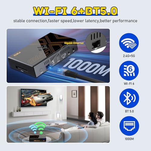Retro Game Console with 16000+ Games, 8K UHD Output, Wireless Controllers H80803