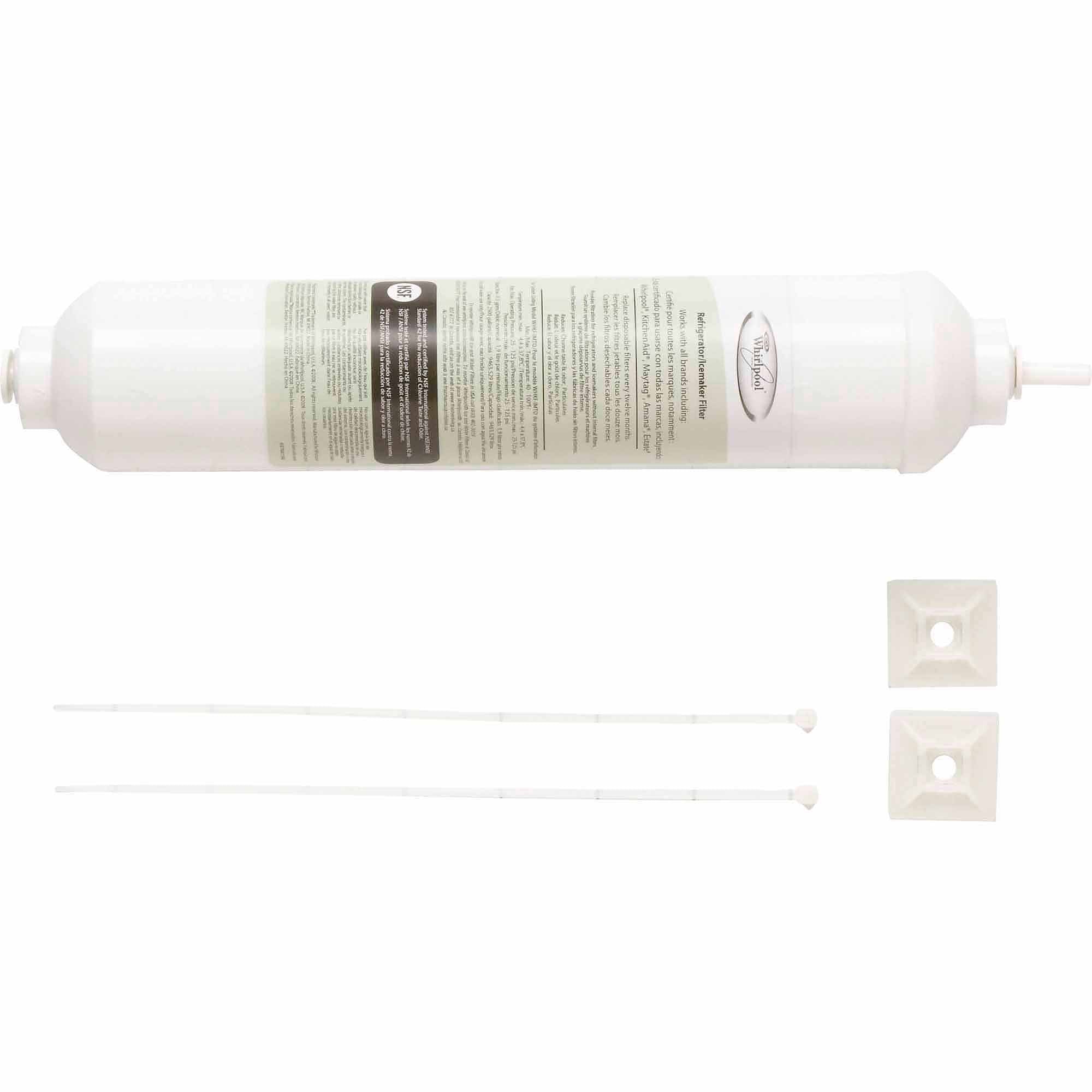 White In-Line Refrigerator Ice & Water Filter B6973