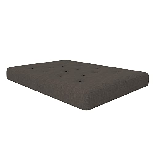 8-Inch Pocket Spring Coil Futon Mattress, Full, Taupe Gray F588651
