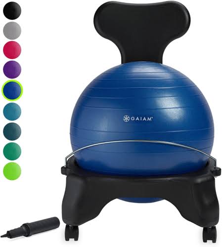 Blue Ergonomic Balance Ball Chair E20747
