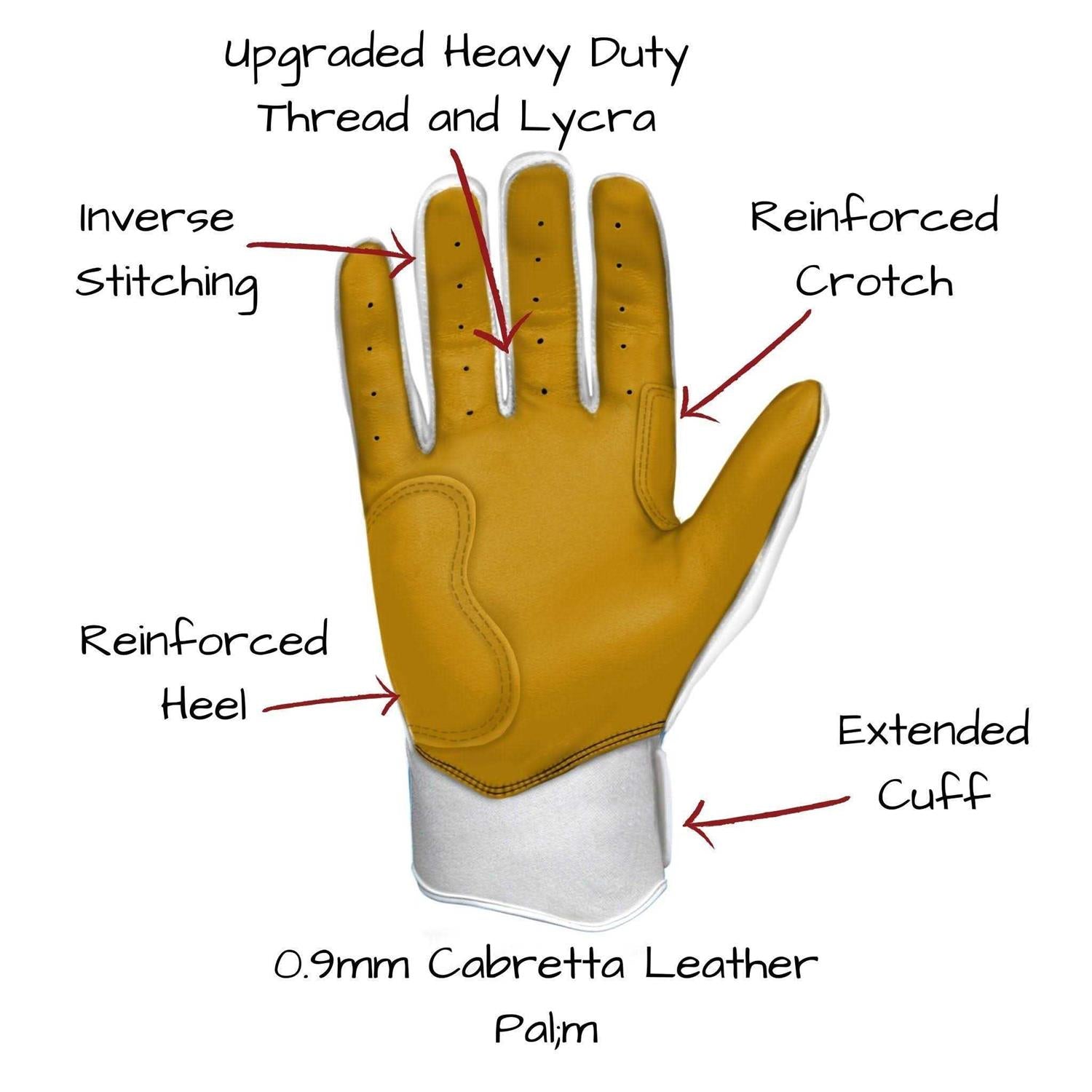 Premium Pro Short Cuff Batting Gloves H202426