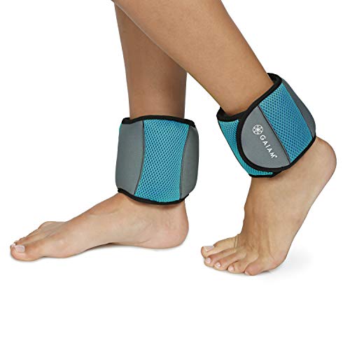 Ankle Weights Strength Training Weight Sets with Adjustable Straps (5lb & 10 Pound Sets) W628