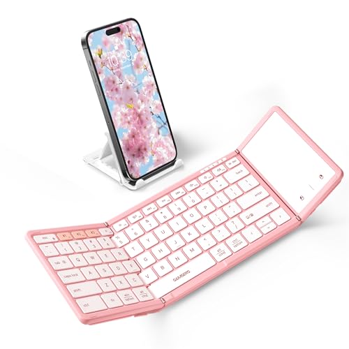 Foldable Bluetooth Keyboard with Touchpad, Black E70384