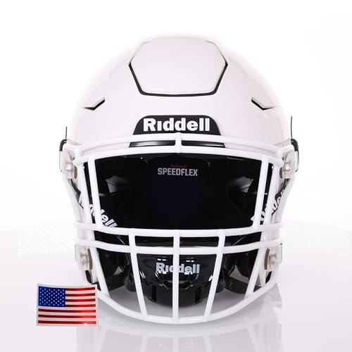 Adult Football Helmet with White Facemask F575968