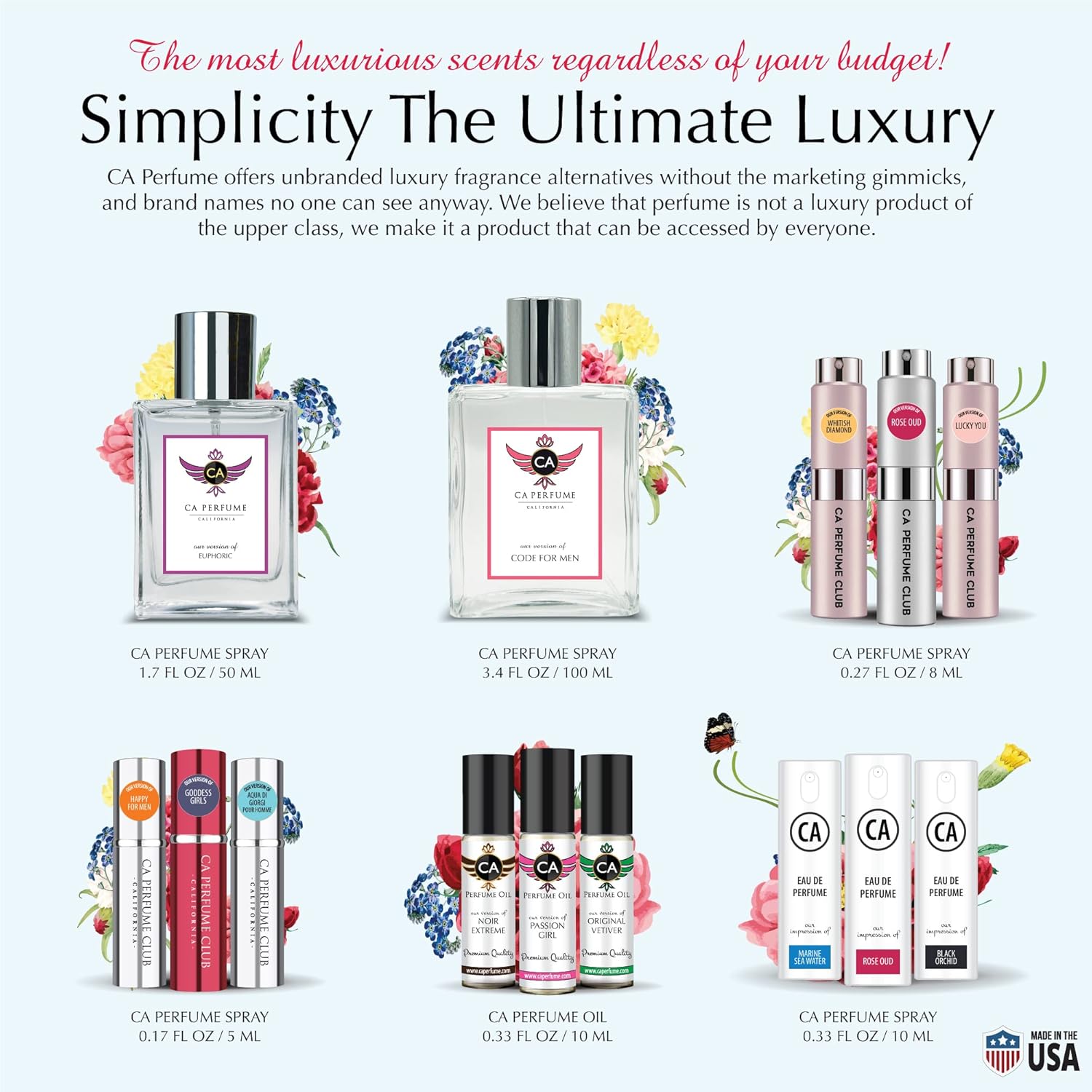 Eau de Parfum Spray Bottle 3.4 Fl Oz A5838