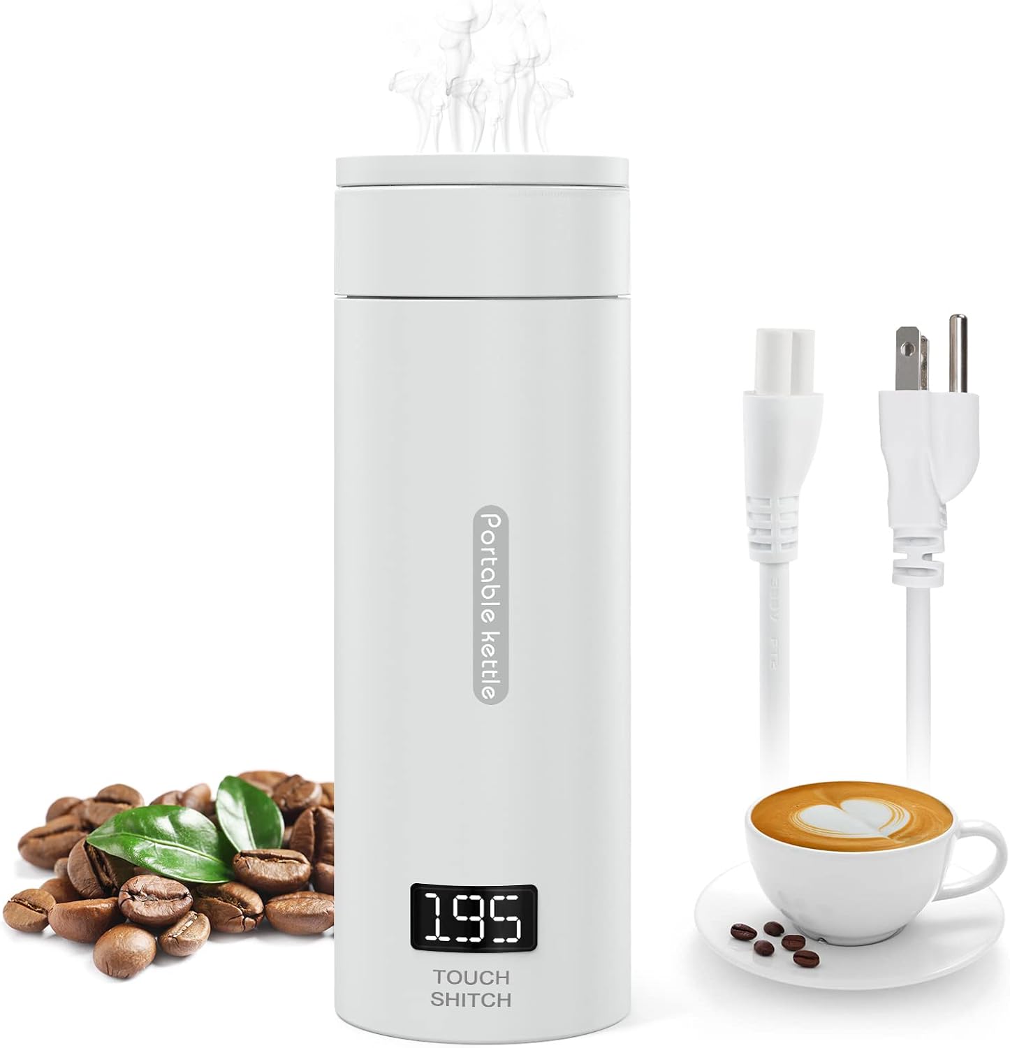 380ml Portable Electric Tea Kettle with Auto Shut-Off P330