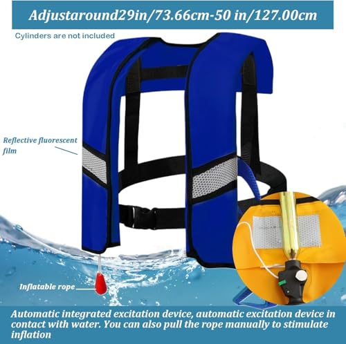 150N Automatic Inflatable Life Jacket with CO2 Inflation H73924